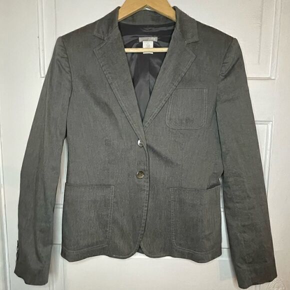 J. Crew Two Button Cotton Blazer - Picture 1 of 9